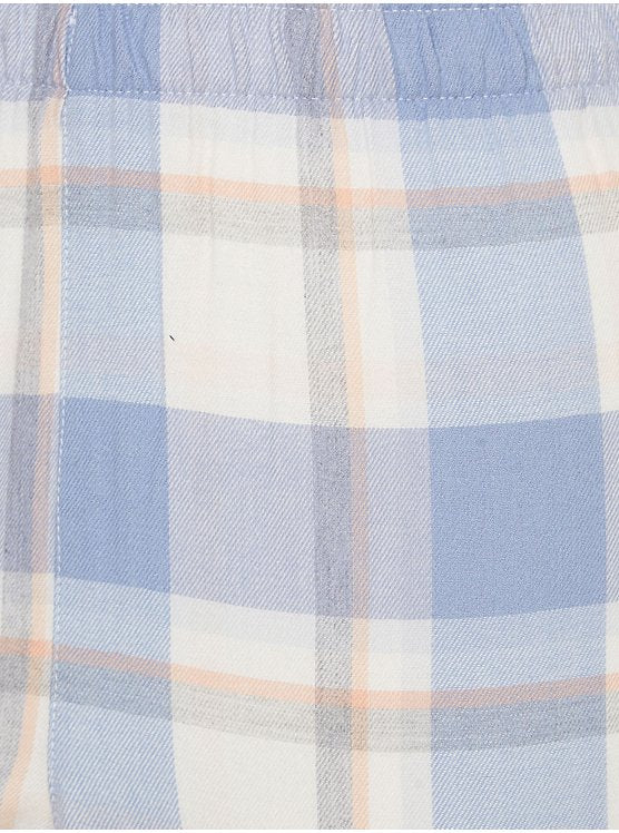 Blue Checked Shirt Pyjama Set