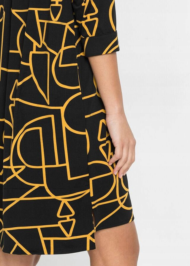 ABSTRACT PRINT DRESS