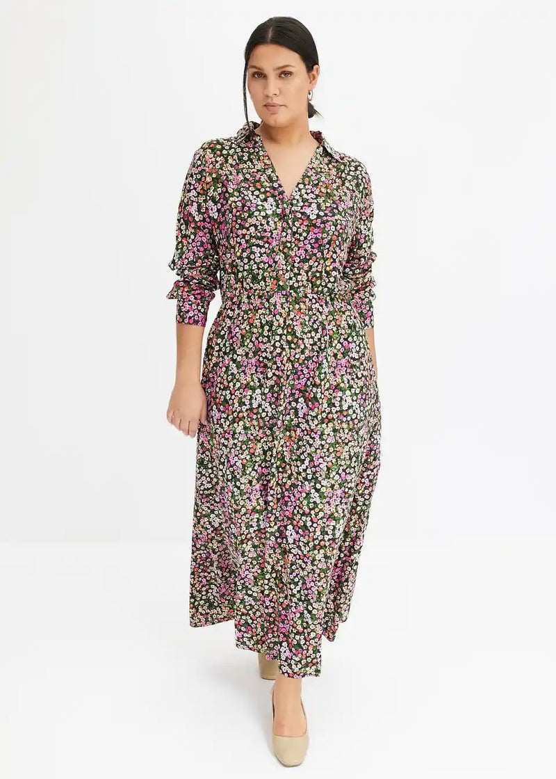 Cotton Printed long floral dress