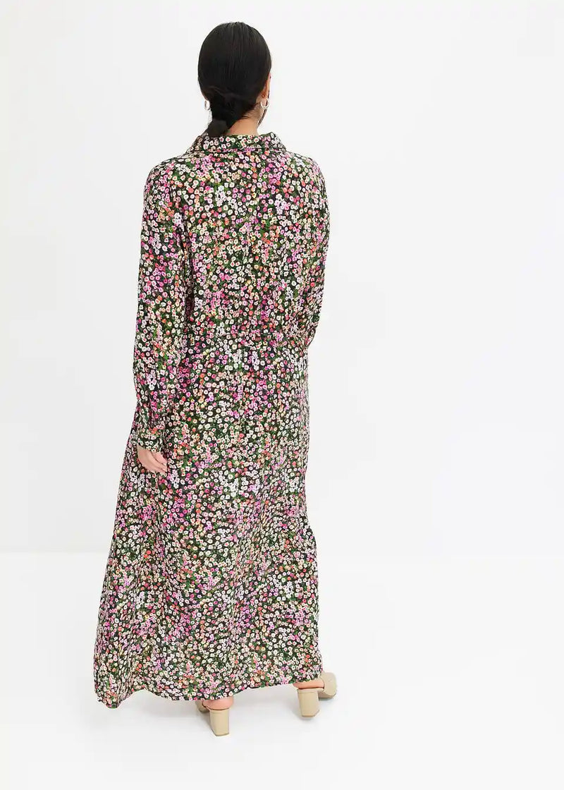 Cotton Printed long floral dress
