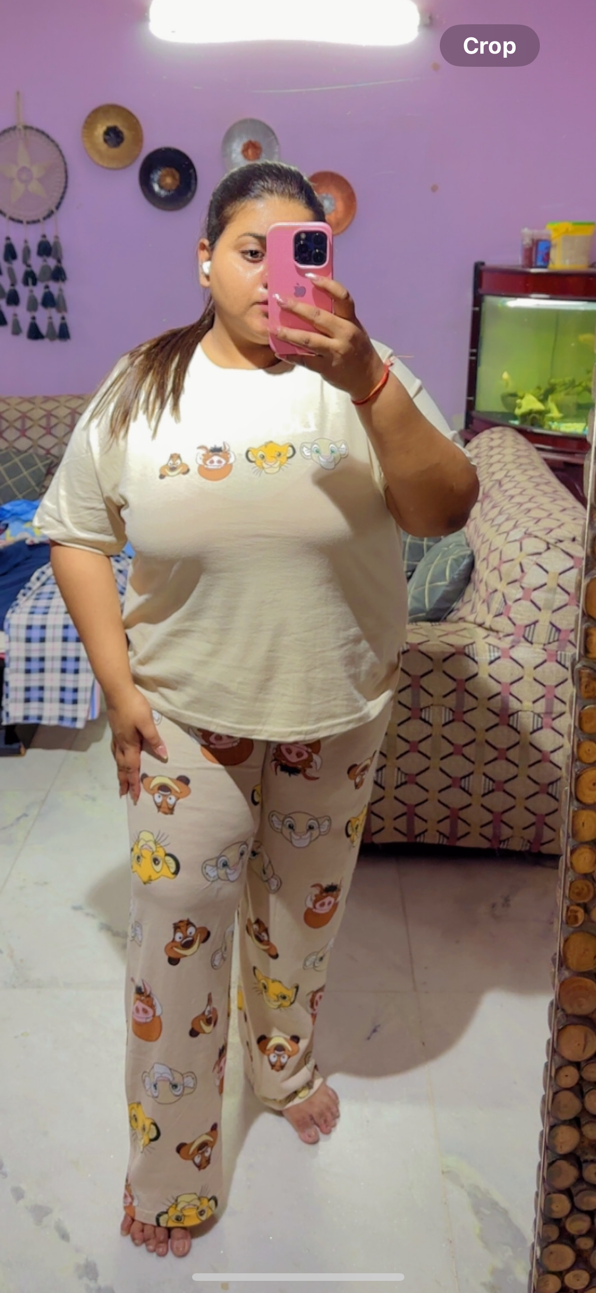 Lion King Oatmeal fluffy pjs Nightsuit