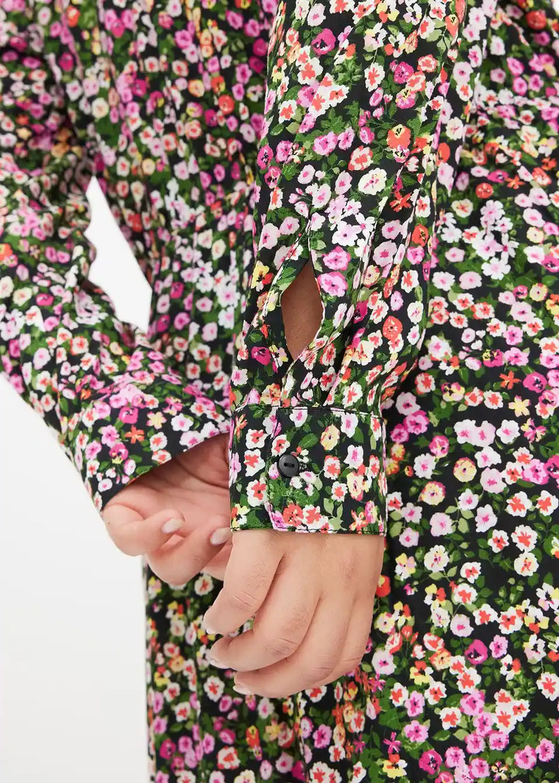 Cotton Printed long floral dress