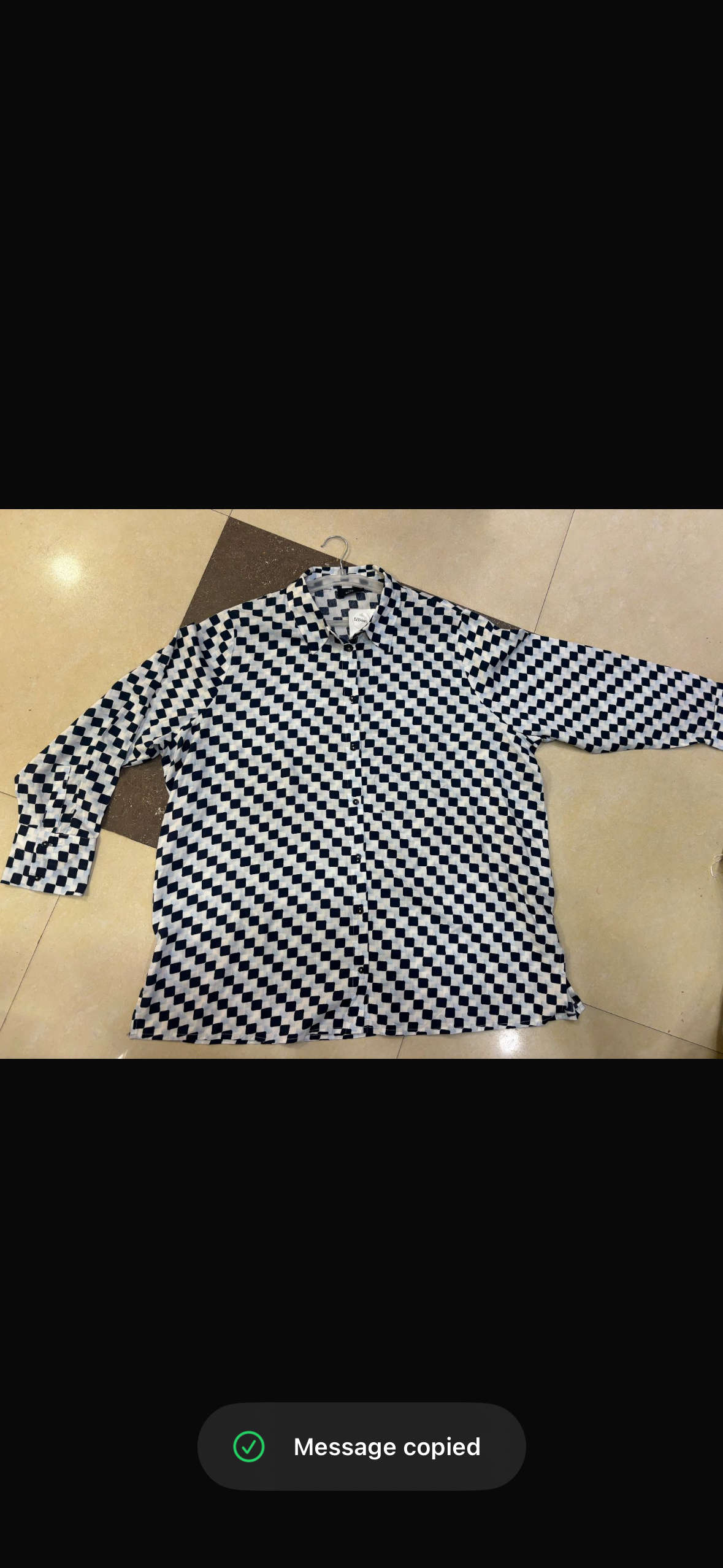 PLUS SIZE CHECKERED SHIRT