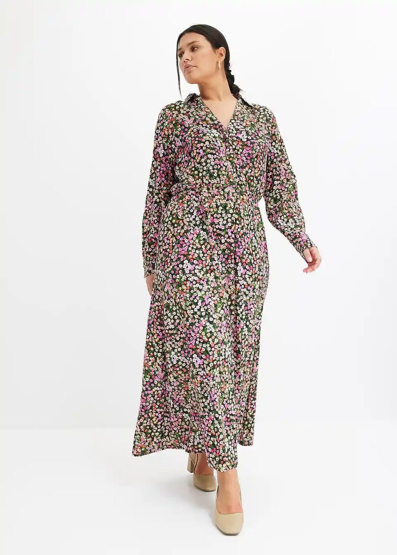 Cotton Printed long floral dress