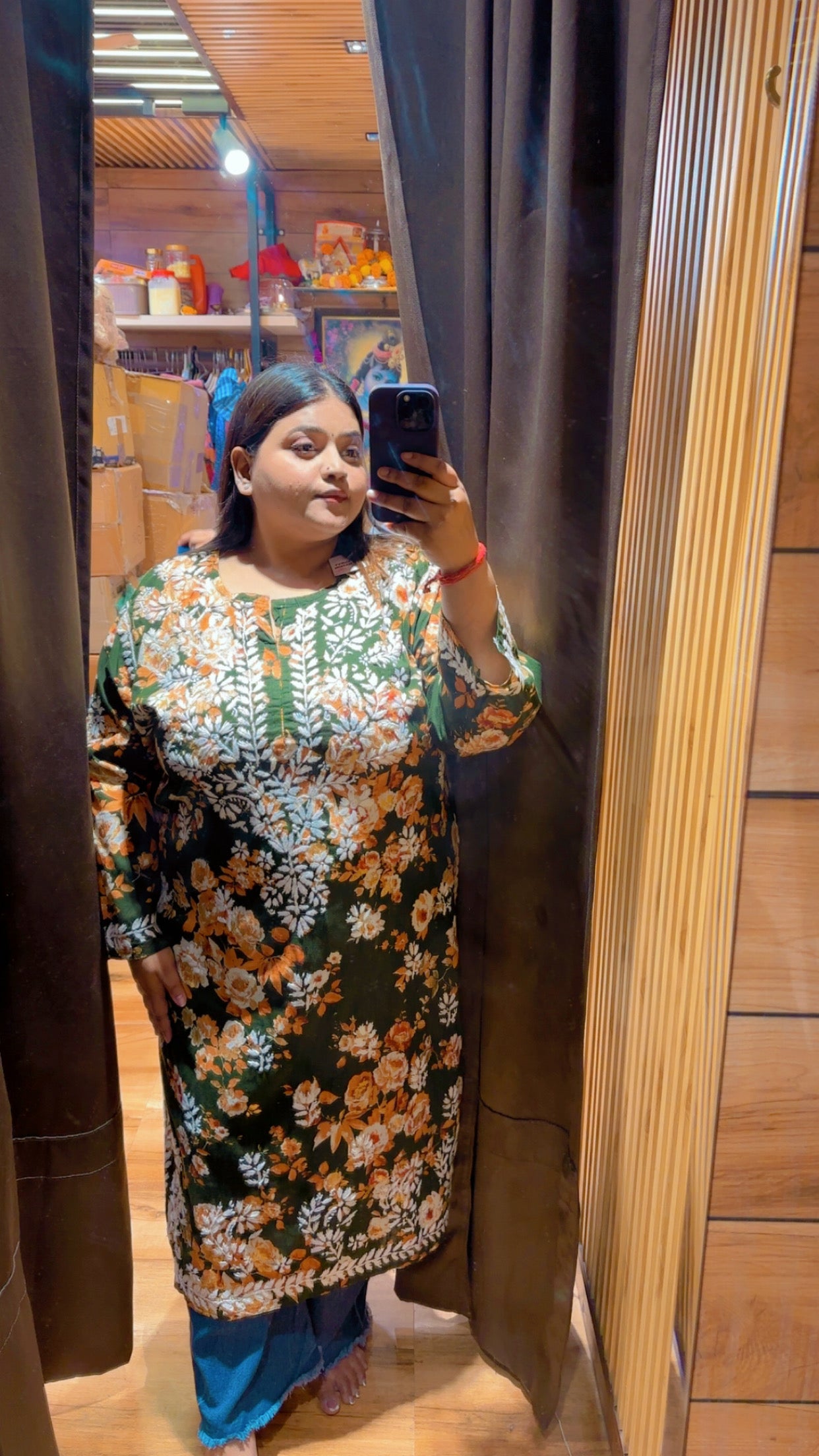 LONG CHIKANKARI KURTIS