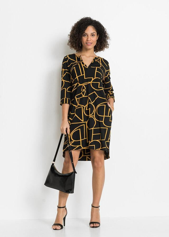 ABSTRACT PRINT DRESS
