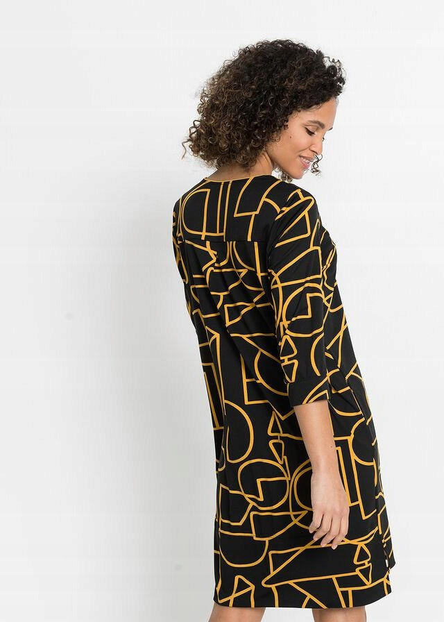 ABSTRACT PRINT DRESS
